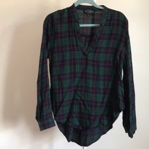 Cute plaid flannel top